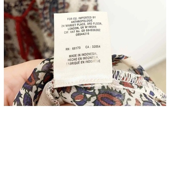 Anthropologie Floreat Zhara Peasant Sheer Dress - Picture 6 of 7